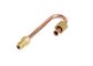 Conector recto de cobre del golpecito, conector flexible del golpecito de 15m m a de 22m m con los extremos roscados de Barb de la manguera