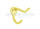 Gancho doble de cobre amarillo pulido hardware decorativo 2-1/3 del traje del diente de la puerta de la aleación del cinc”