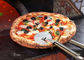 Modifique la torta del cortador de la pizza del FDA y la rueda estándar del queso para requisitos particulares de la pizza con la impresión del LOGOTIPO