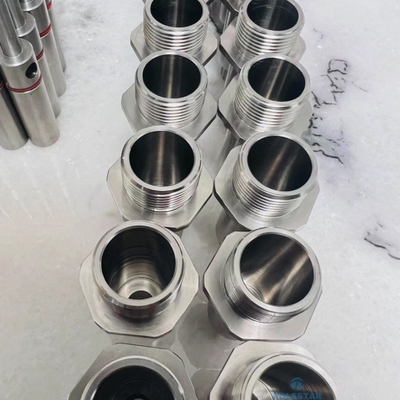 SUS316 Stainless Steel Precision Components External Thread Pagoda Joint CNC Machined Turned Connector For Fuel Pump Rod